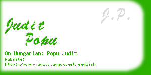 judit popu business card